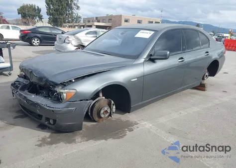 2006 BMW 750I z USA, uszkodzony, nr VIN WBAHL83596DT06337